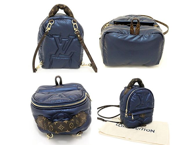 Zaino Palm Springs MINI M21060 di Louis Vuitton Blu navy - vista 2