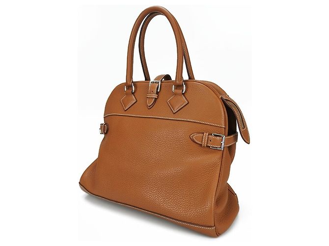 Hermès Borsa Hermes Taurillon Clemence Atlas 35 in oro D'oro - vista 2