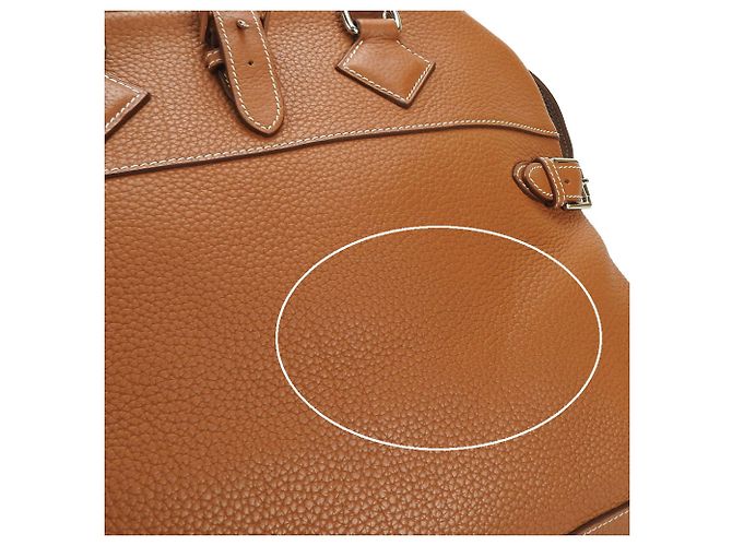 Hermès Borsa Hermes Taurillon Clemence Atlas 35 in oro D'oro - vista 7