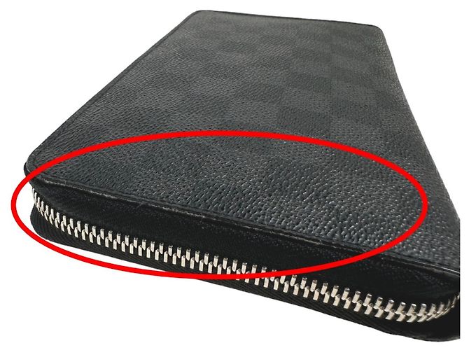 Zippy Louis Vuitton Damier Graphite Long Wallet Black - view 11