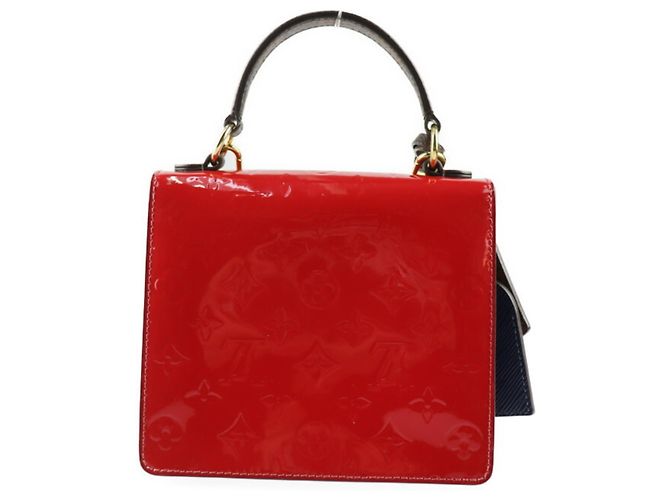 Borsa Louis Vuitton Spring Street PM Marrone Rosso Blu - vista 3
