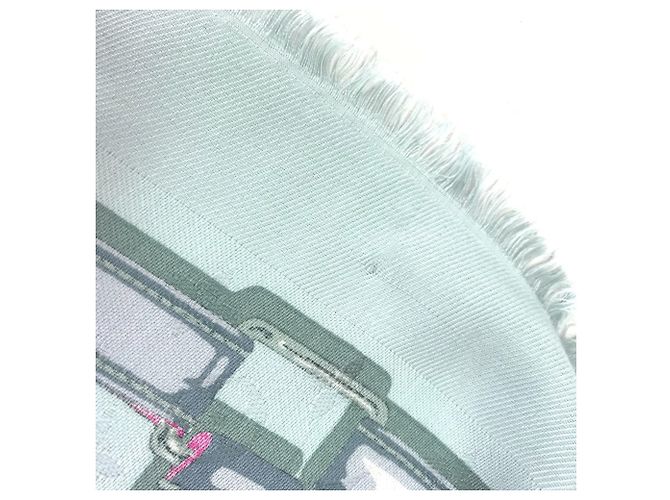 Monogram Confidential Schal von Louis Vuitton Hellblau - Ansicht 8