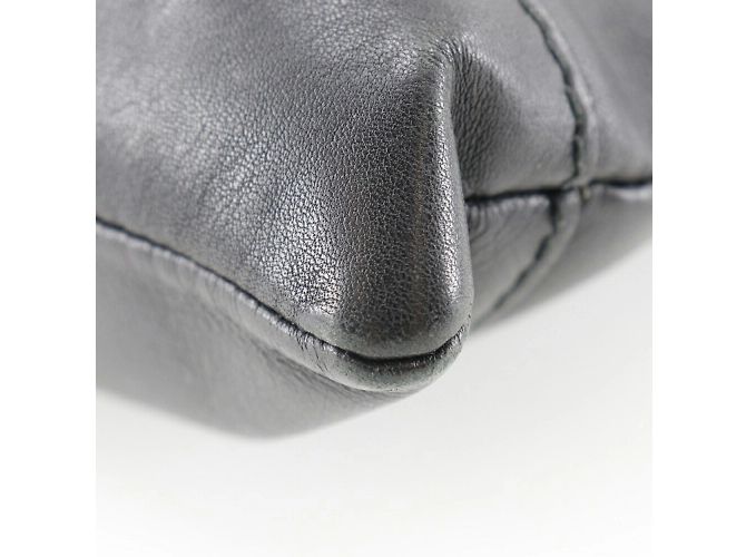 Clutch in suede nero Balenciaga - vista 5