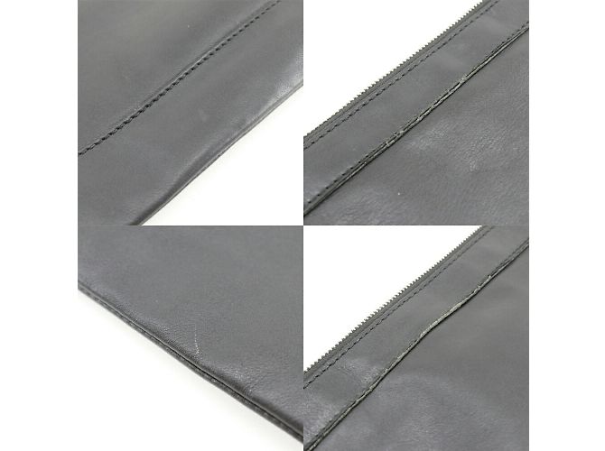 Clutch in suede nero Balenciaga - vista 8