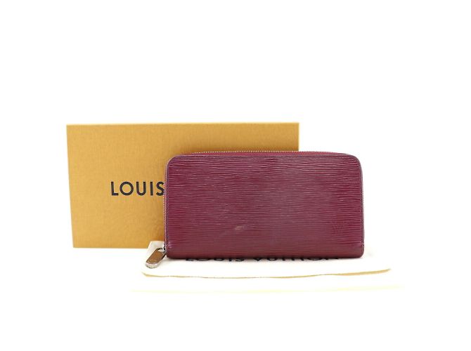Monedero de cuero Epi Louis Vuitton Roja - vista 10