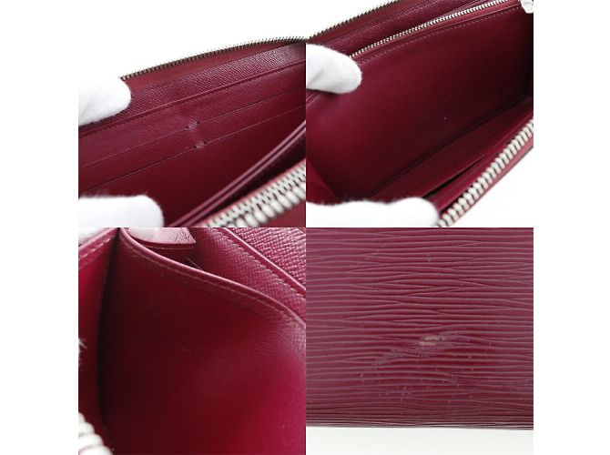 Monedero de cuero Epi Louis Vuitton Roja - vista 7