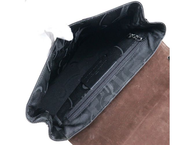 Borsa a spalla in pelle di vitello nera Salvatore Ferragamo Nero - vista 6
