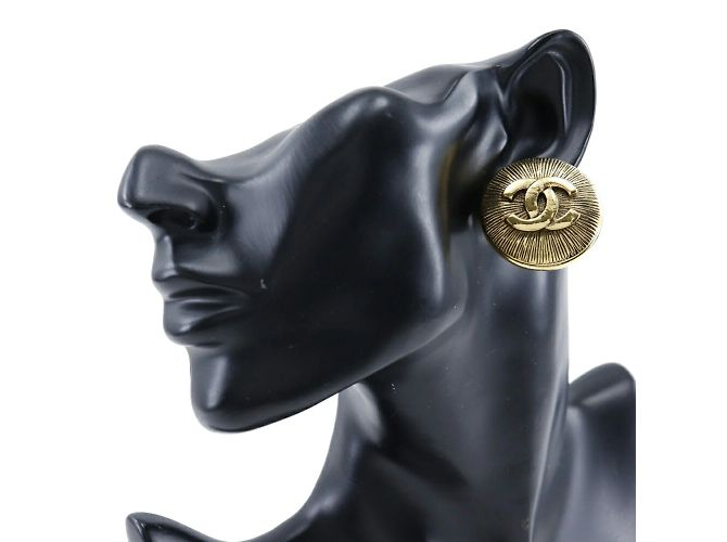 Orecchini a clip placcati in oro Chanel Coco Mark - vista 2