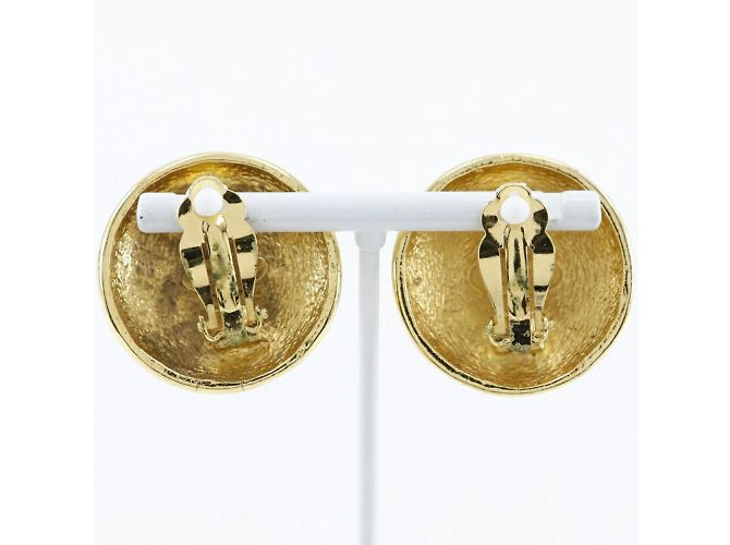 Orecchini a clip placcati in oro Chanel Coco Mark - vista 3