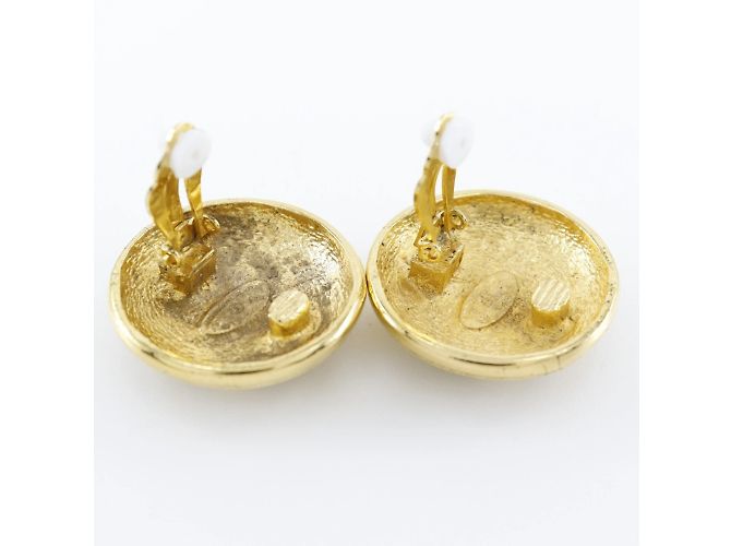 Orecchini a clip placcati in oro Chanel Coco Mark - vista 4