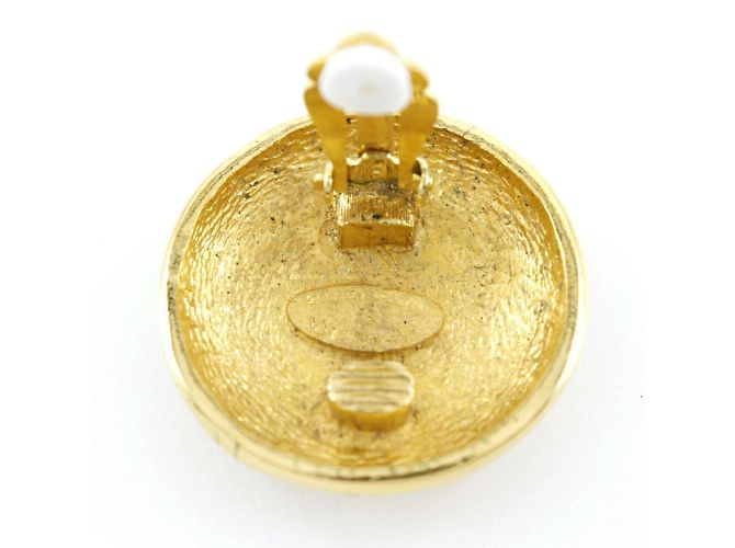 Orecchini a clip placcati in oro Chanel Coco Mark - vista 6
