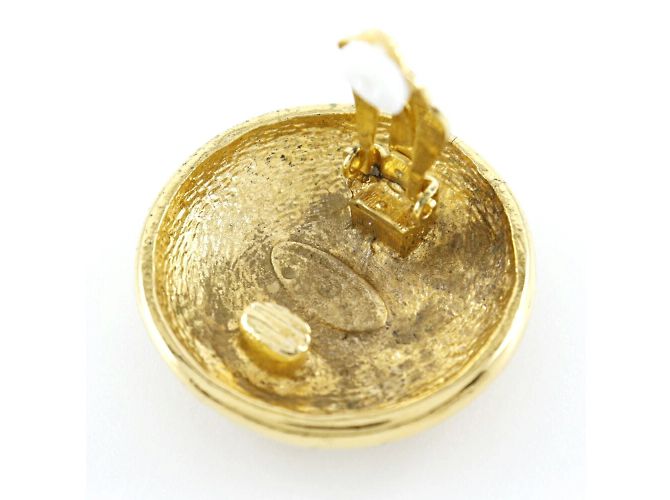 Orecchini a clip placcati in oro Chanel Coco Mark - vista 7