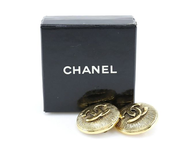 Orecchini a clip placcati in oro Chanel Coco Mark - vista 8
