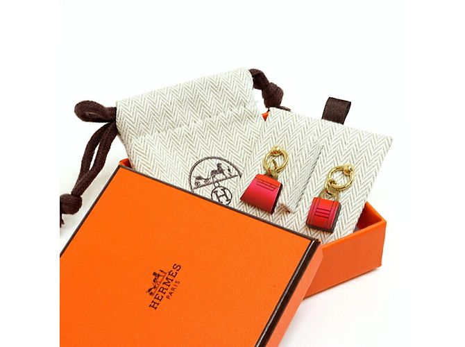Hermès Hermes Kelly Earcuff Ohrringe Pink Rot Orange - Ansicht 2