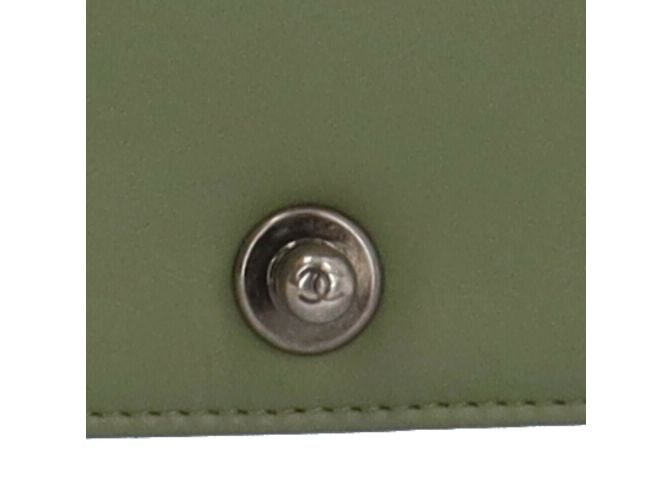 Borsa a spalla Chanel Boy Chanel V Stitch Verde - vista 11