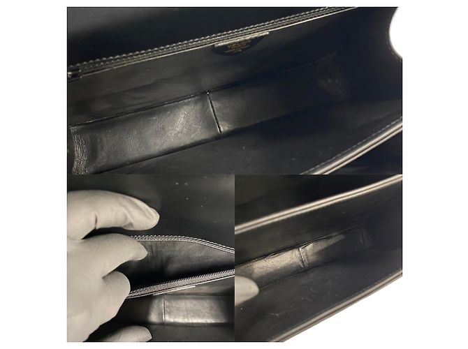 Céline Borsa a spalla 2 in 1 in pelle di vitello nera Celine Nero - vista 10