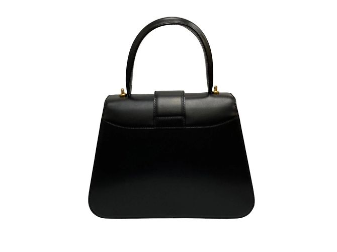 Céline Borsa a spalla 2 in 1 in pelle di vitello nera Celine Nero - vista 5