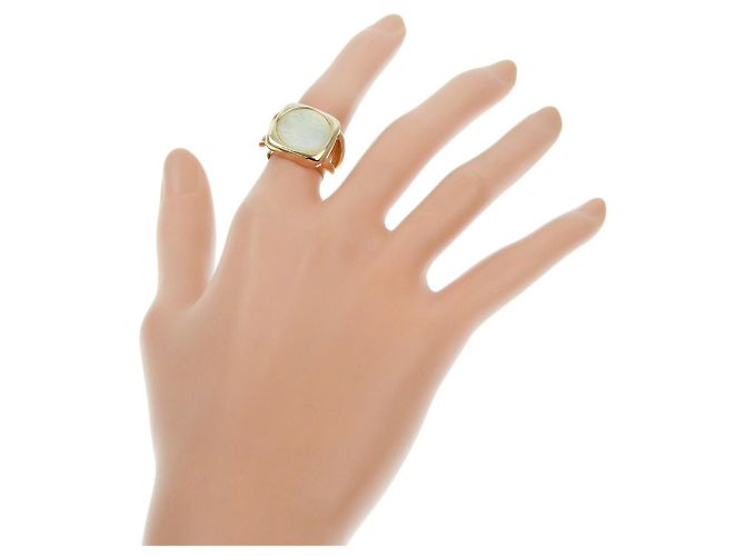 Hermès Hermes Corozo Serie vergoldeter Ring - Ansicht 2