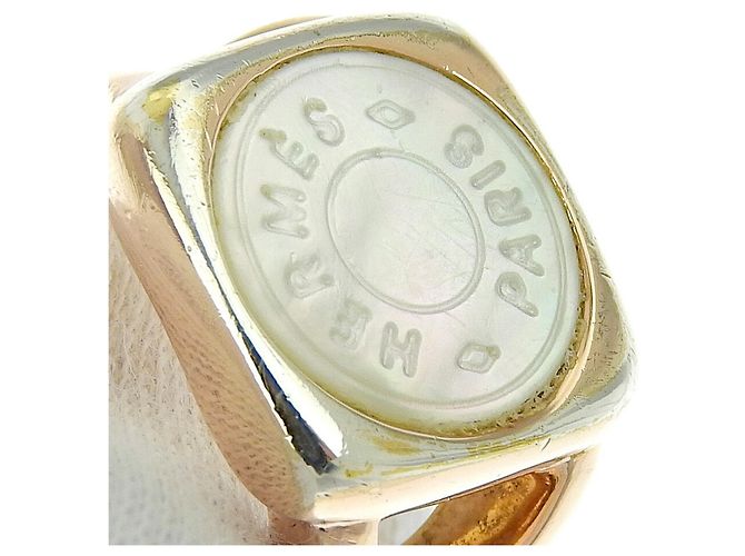 Hermès Hermes Corozo Serie vergoldeter Ring - Ansicht 5