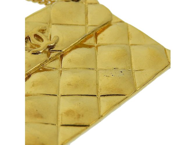 Spilla Matelassé Placcata Oro di Chanel D'oro - vista 5