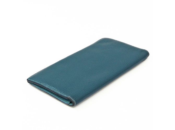 Hermès Cartera larga para mujer Hermes Evelyne Azul Azul marino - vista 2