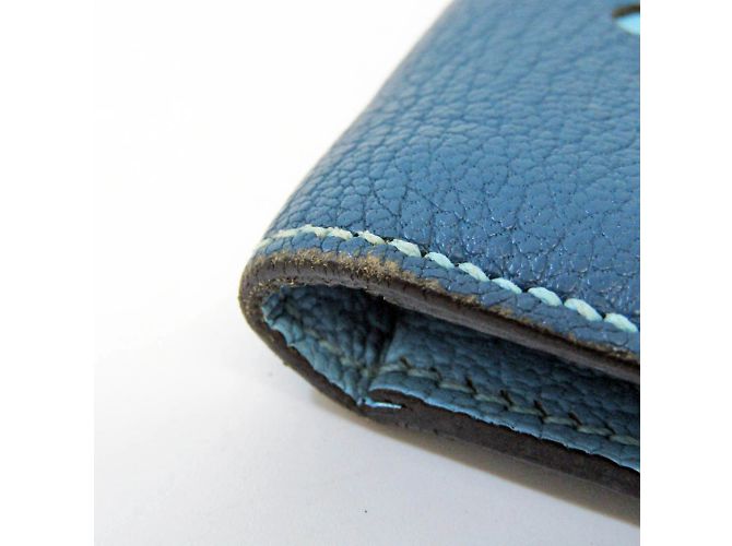 Hermès Cartera larga para mujer Hermes Evelyne Azul Azul marino - vista 4