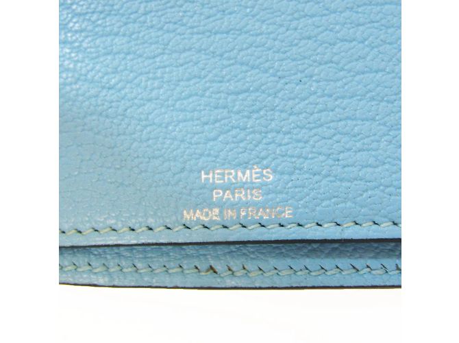 Hermès Cartera larga para mujer Hermes Evelyne Azul Azul marino - vista 8