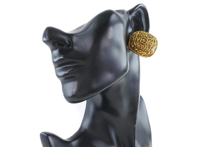 Orecchini da donna vintage placcati in oro di Chanel - vista 2
