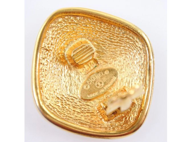 Orecchini da donna vintage placcati in oro di Chanel - vista 5