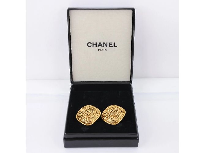 Orecchini da donna vintage placcati in oro di Chanel - vista 6