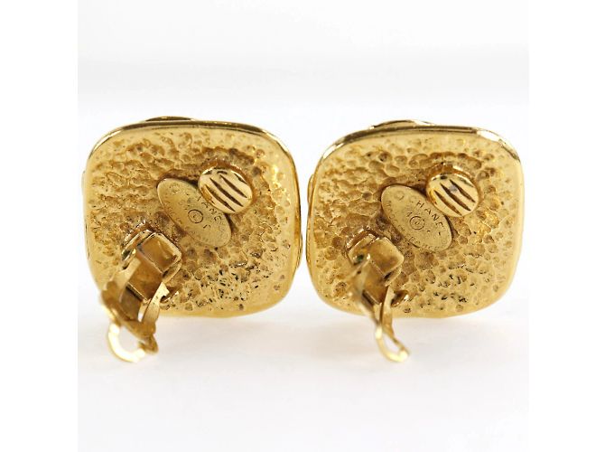 Orecchini vintage placcati in oro Chanel - vista 4