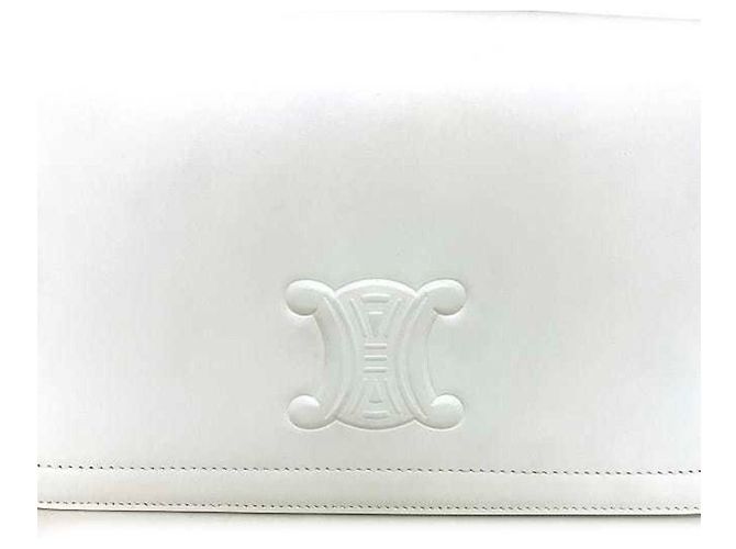 Céline Celine White Triomphe Cuile Handtasche Weiß - Ansicht 7