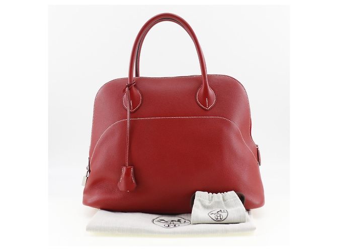Hermès Borsa Hermes Bolide Relax 35 Rosso - vista 10