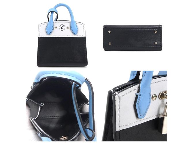 Portachiavi Charm City Steamer Louis Vuitton Nero Blu - vista 3
