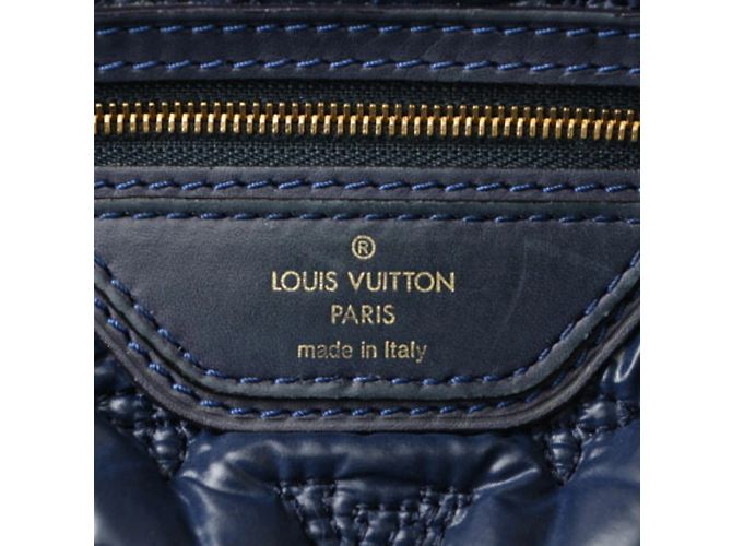 Borsa Tote Lockit MM Monogram De Jour Louis Vuitton Blu - vista 10