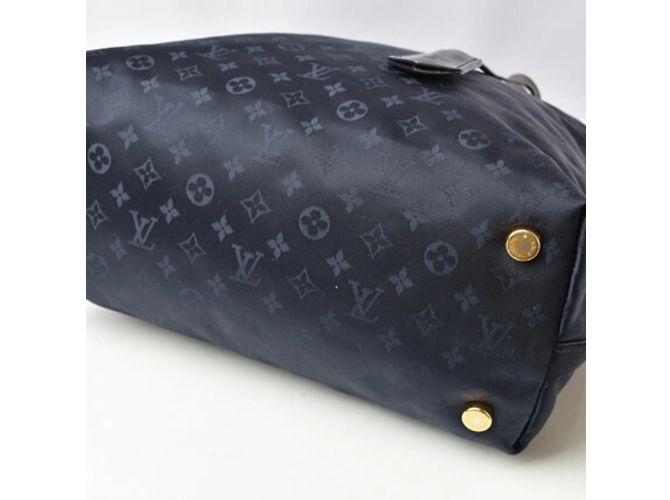 Borsa Tote Lockit MM Monogram De Jour Louis Vuitton Blu - vista 5