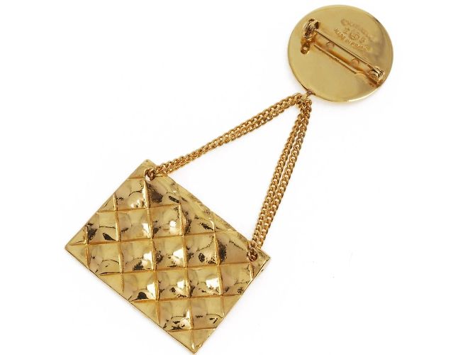Spilla vintage placcata in oro Chanel D'oro - vista 2