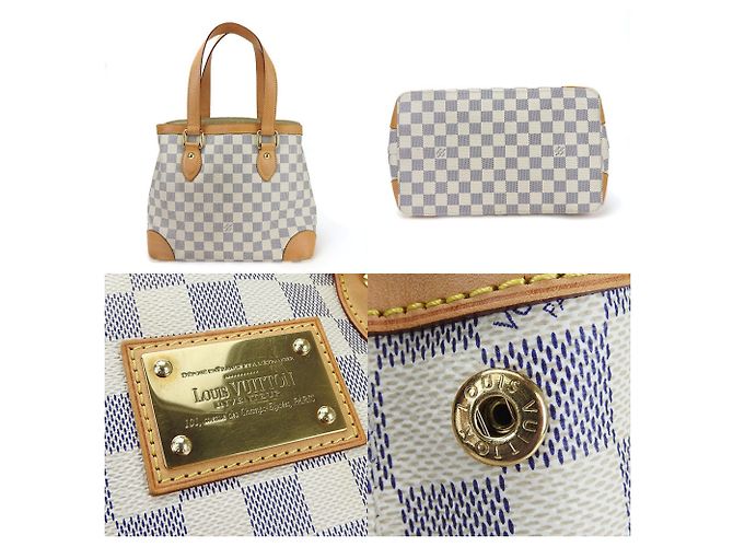 Borsa tote Damier Azur Louis Vuitton - vista 4