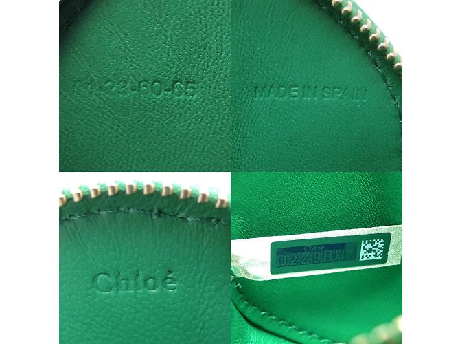 Kleine Münztasche Chloé Alphabet Grün - Ansicht 5