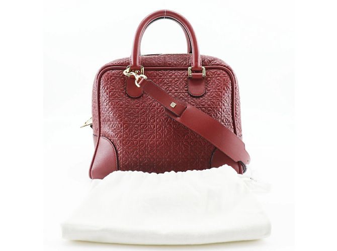 Borsa a spalla Loewe Amazona 75 Repeat Anagram 2WAY Rosso - vista 10