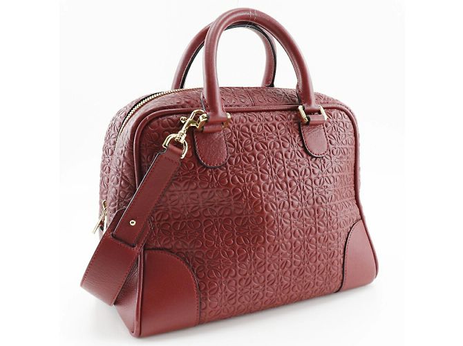 Borsa a spalla Loewe Amazona 75 Repeat Anagram 2WAY Rosso - vista 3