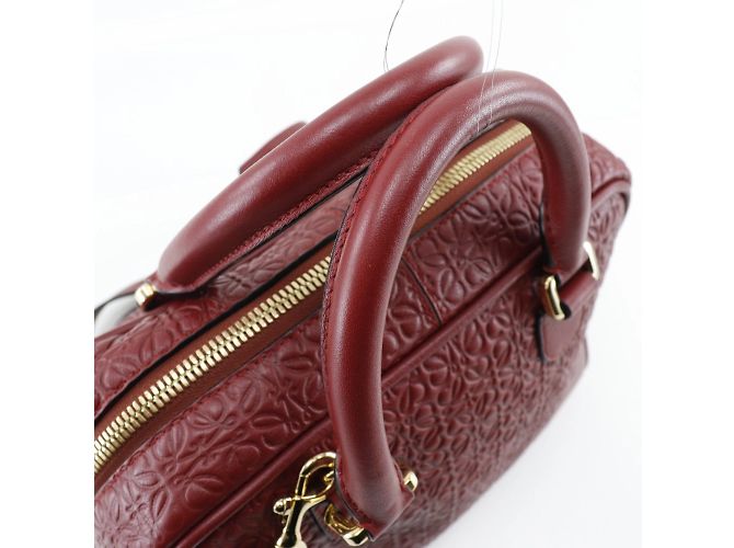 Borsa a spalla Loewe Amazona 75 Repeat Anagram 2WAY Rosso - vista 4
