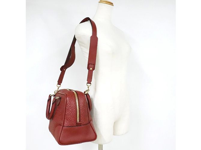 Borsa a spalla Loewe Amazona 75 Repeat Anagram 2WAY Rosso - vista 9