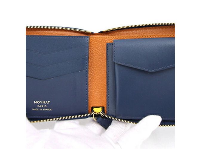 Moynat Navy Bi-Fold Wallet - view 4