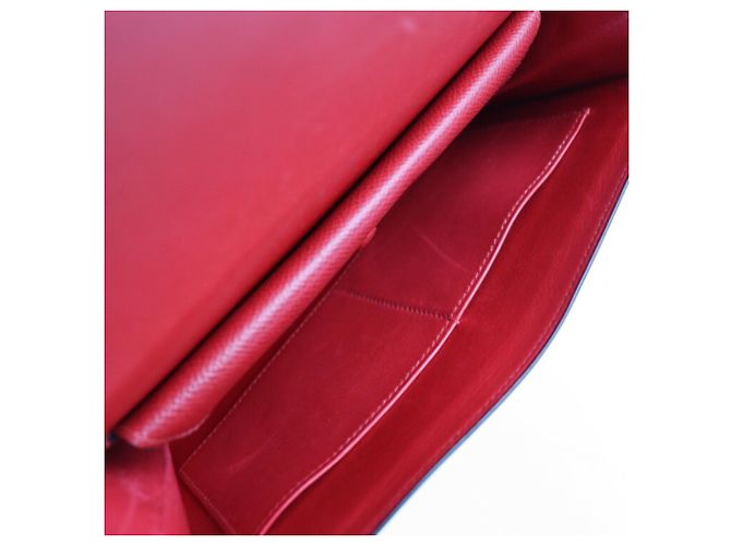 Hermès Borsa Clutch Hermes Faco in Rosso Courchevel - vista 7