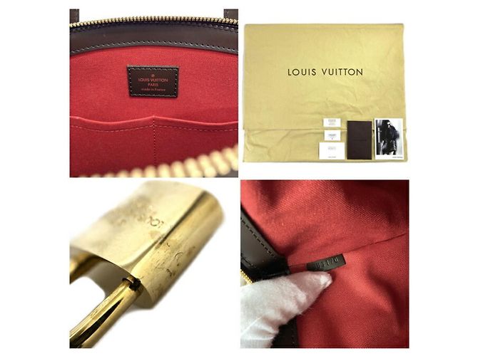 Verona Louis Vuitton Damier Ebene Tote Bag Braun Golden - Ansicht 10