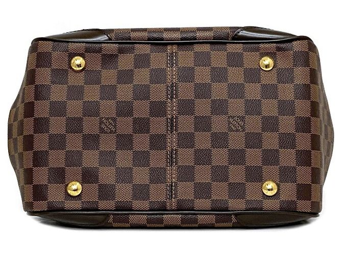 Verona Louis Vuitton Damier Ebene Tote Bag Braun Golden - Ansicht 4