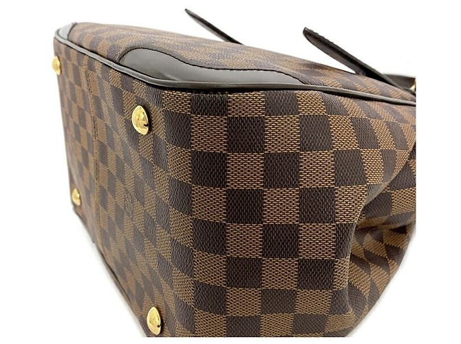 Verona Louis Vuitton Damier Ebene Tote Bag Braun Golden - Ansicht 5