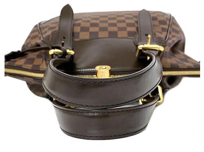 Verona Louis Vuitton Damier Ebene Tote Bag Braun Golden - Ansicht 7