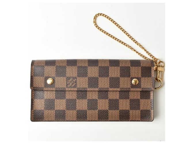 Louis Vuitton Damier Canvas Chain Wallet Damier ebene - view 2